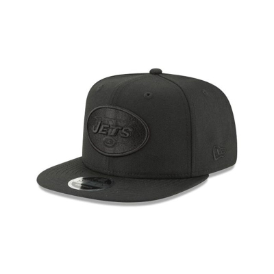 New York Jets Gorra | New Era NFL Black On Black High Crown 9fifty Snapback Cap Mexico - Negros